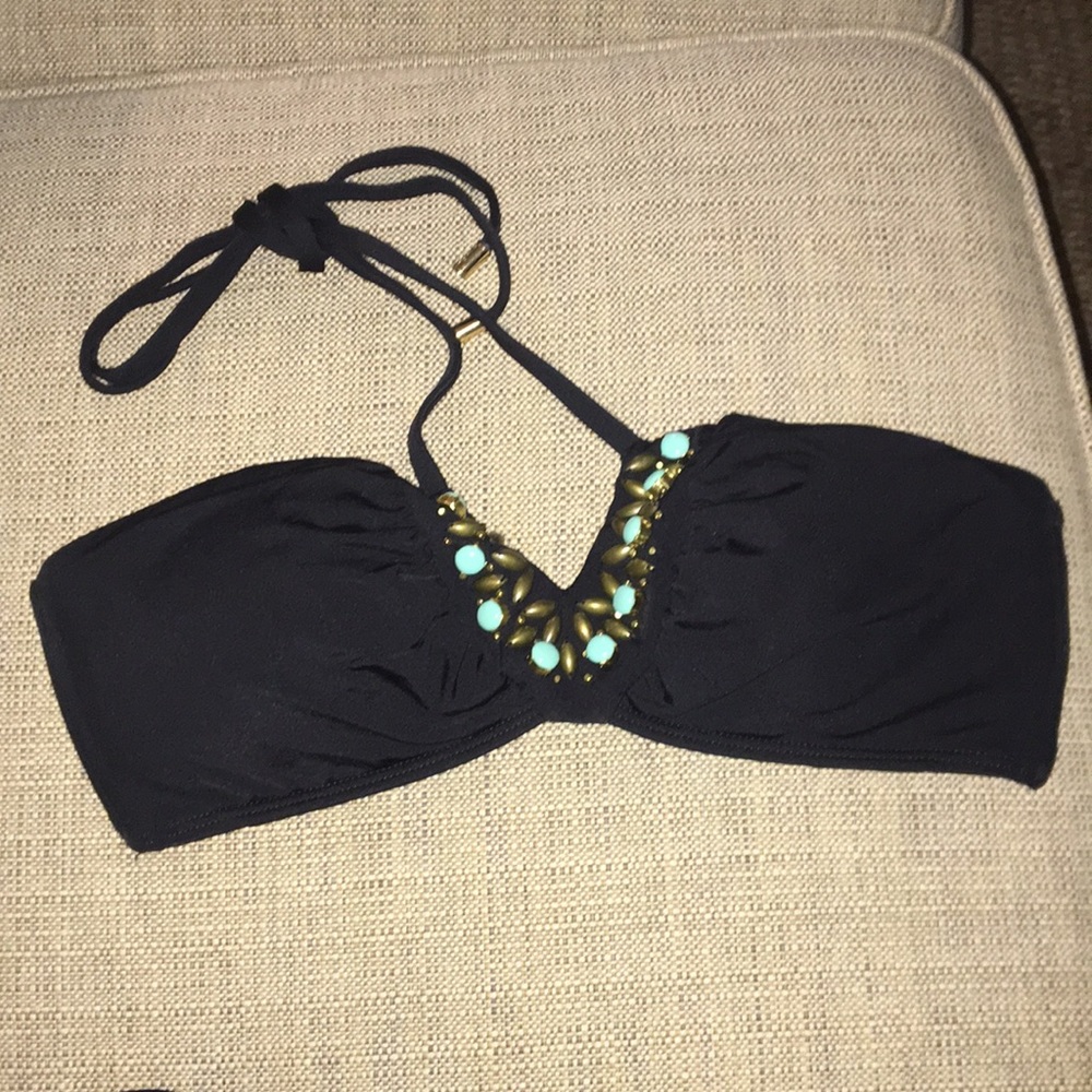 Laundry bikini top with jewel and gold detail